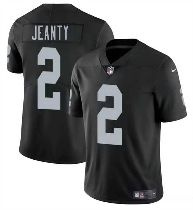 Men & Women & Youth Las Vegas Raiders #2 Ashton Jeanty Black 2025 Draft Vapor Untouchable Limited Stitched Jersey->las vegas raiders->NFL Jersey